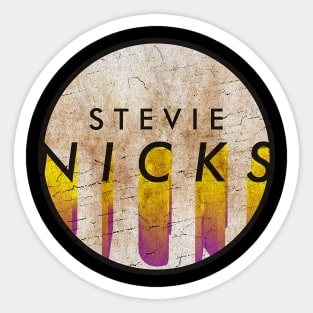 STEVIE NICKS - VINTAGE YELLOW CIRCLE Sticker